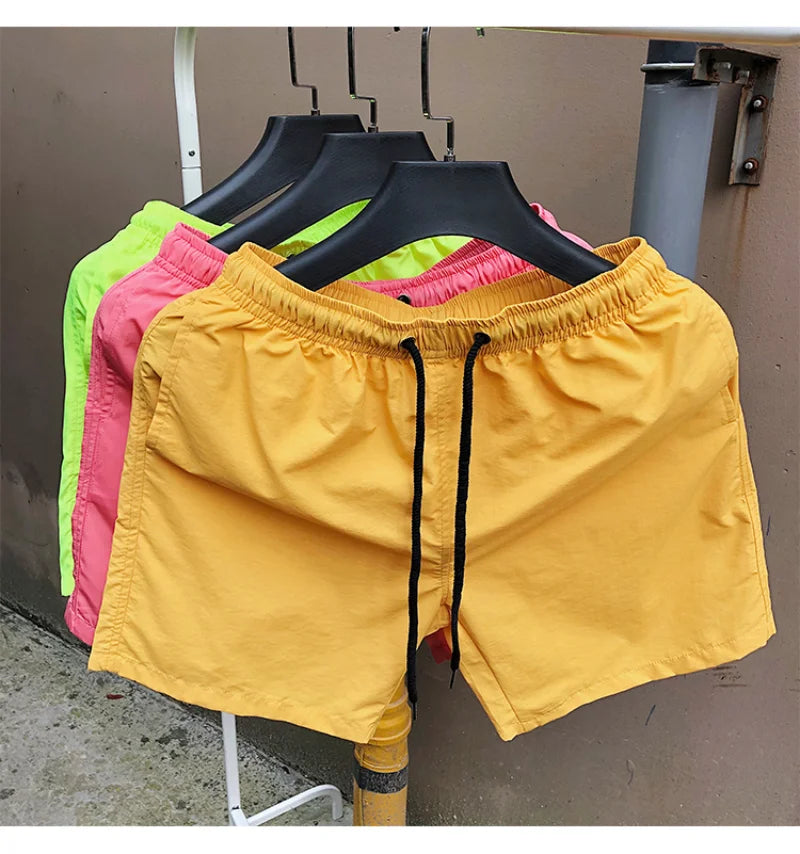Men Summer Swim Shorts Trunks Beach Board Shorts waterproof Men's Running Sports Surffing Casual Short pants beach fitness pants