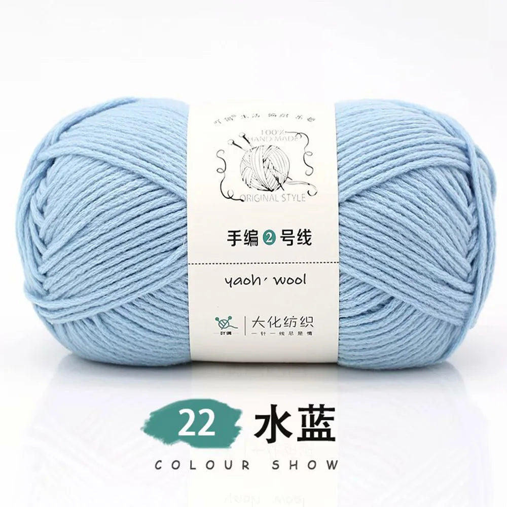 Pelote de laine soie et coton — Tricot, Crochet, Écharpe, Pull (100g)
