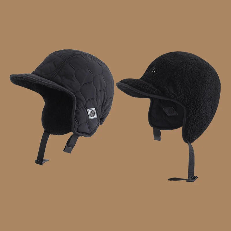 Winter Men Women Trapper Aviator Trooper Earflap Warm Waterproof Ski Down Hat Bomber Cap Ear Protectors Hats Reversible Wearable