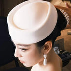 French Style Beret Hat Caps Airline Stewardess Flight Attendant Vintage Hat Black Flat Top Hat Hair Clip Hair Accessories