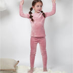 AS 2025 Autumn Soft Wrap Velvet pjs kids clothes baby footie teen