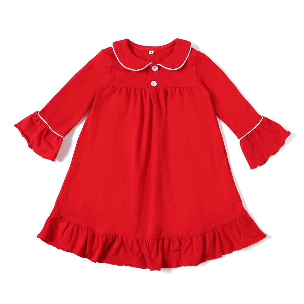 Ruffkids Velvet Baby Clothes Kids Pajamas Family Matching Pjs Loungewear Red Green Boys Girls Christmas Pyjamas Sets