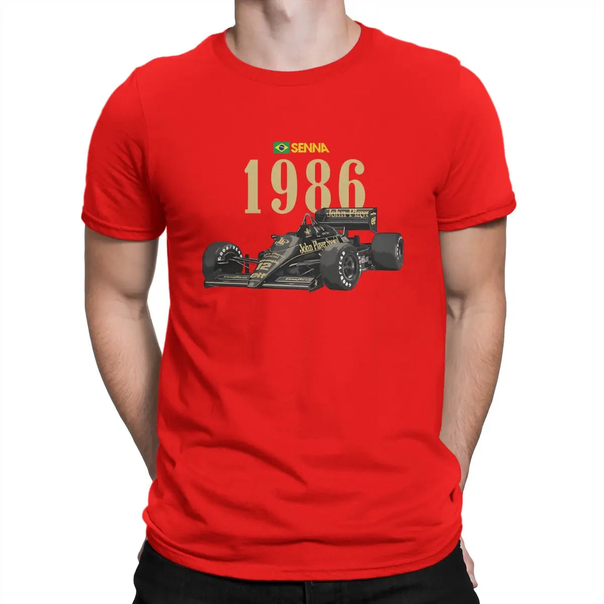 T-shirt Ayrton Senna homme – Streetwear motorsport en coton