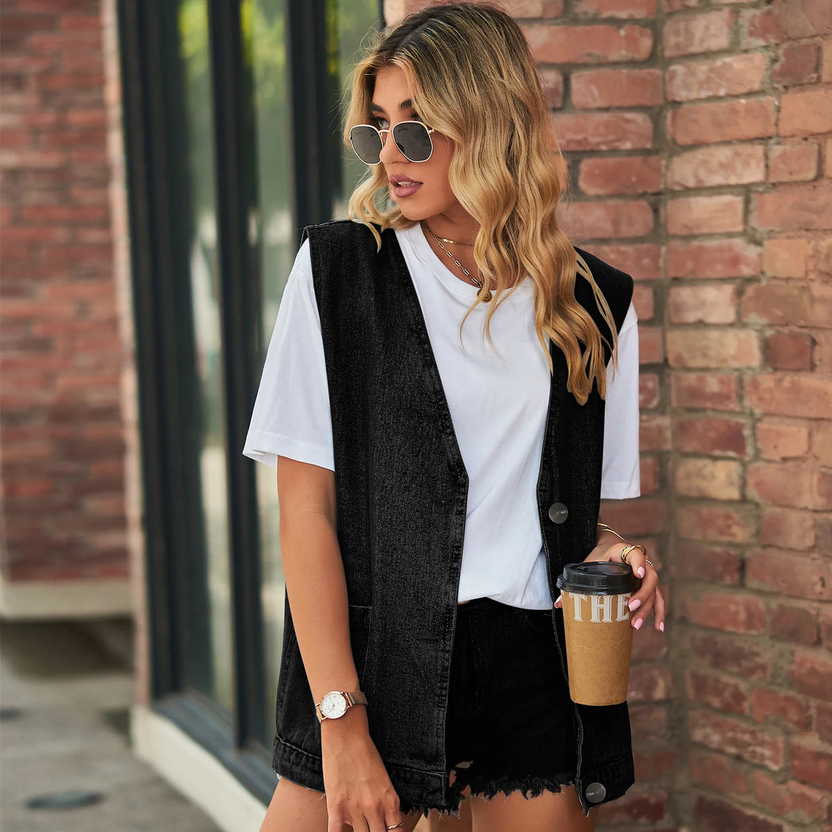 2025 Newest Fashion Denim Vest For Women Sleeveless Casual Loose Long Jeans Jacket Coat Street Hipster Female Clothing S-XXL