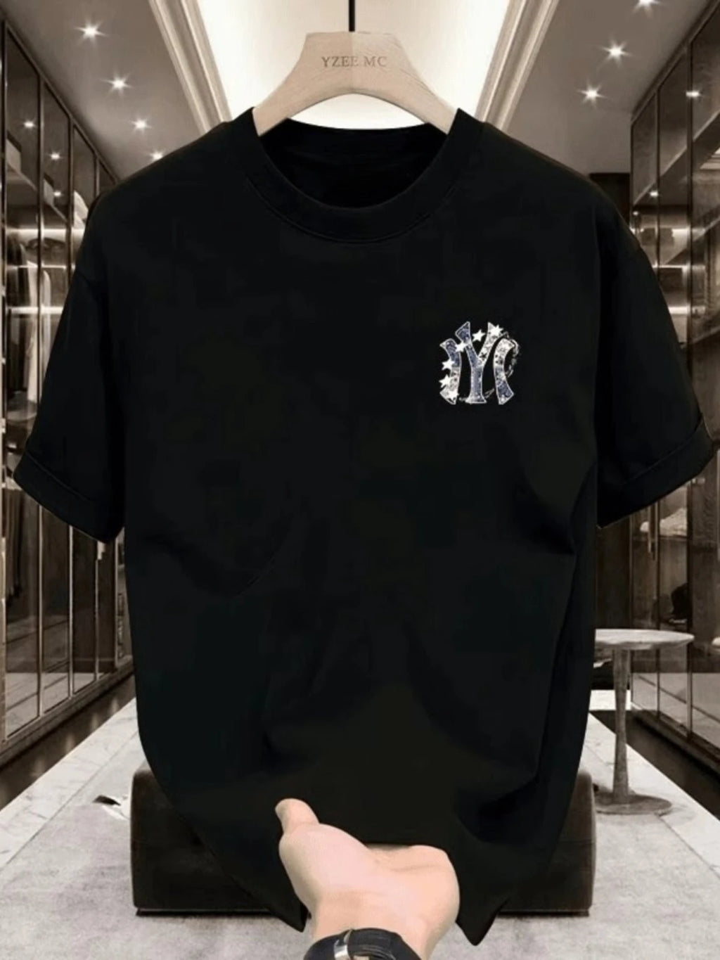 Street Trendy Brand Sports Logo Casual T-shirt Luxury Brand Men's and Women's Top