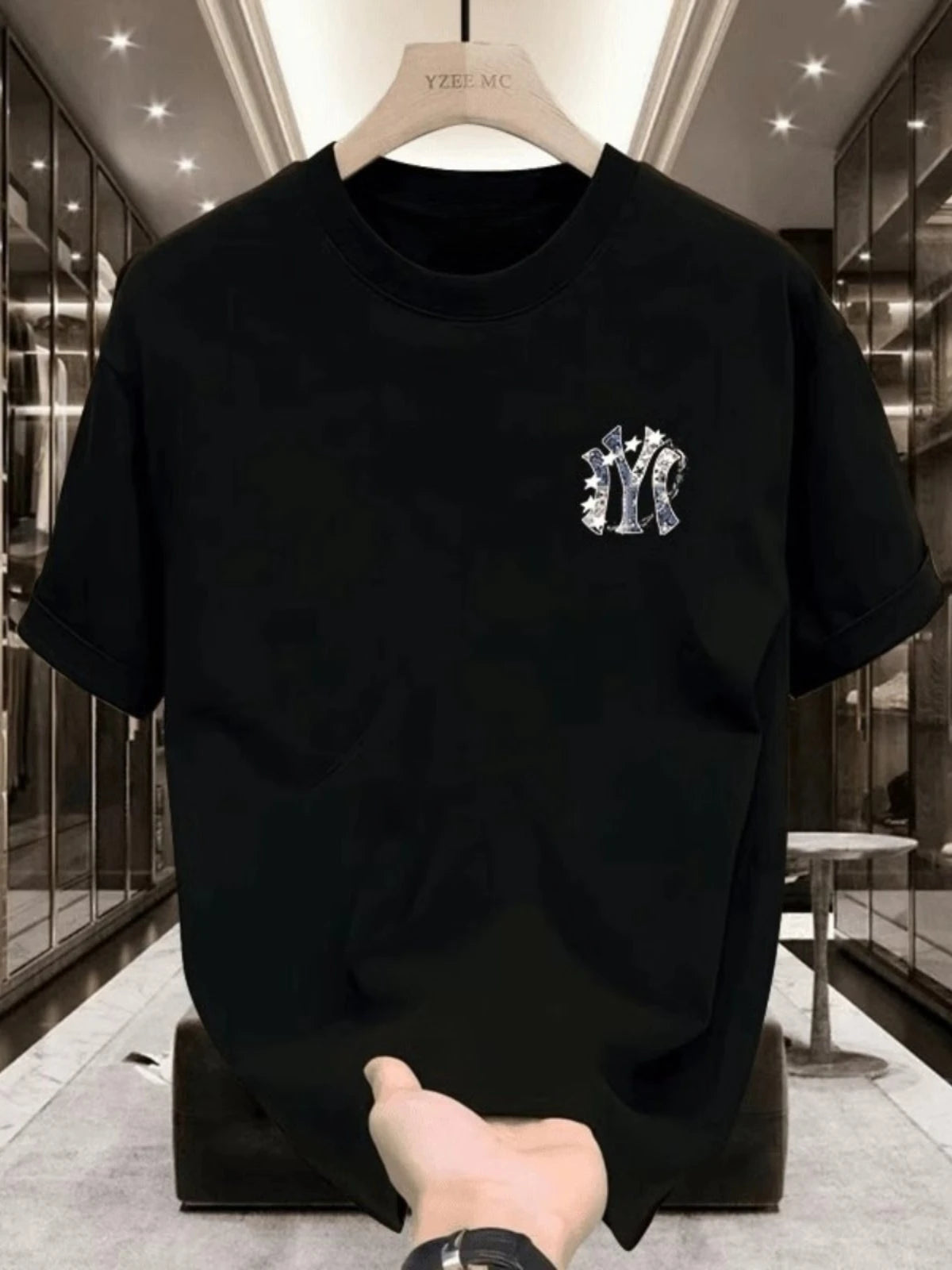 Street Trendy Brand Sports Logo Casual T-shirt Luxury Brand Men's and Women's Top
