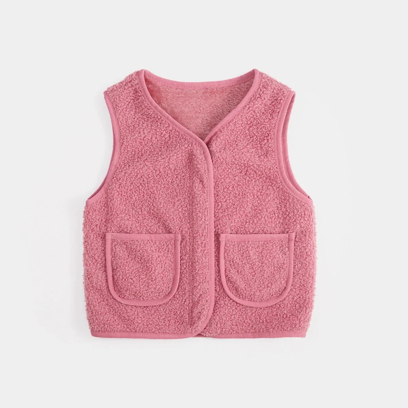 Manteau Polaire Enfant À Capuche – Double Polaire Chaud Zipé 2-14 Ans