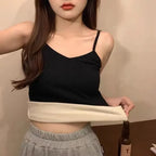 Women Winter Warm Underwear Solid Color Thermal Casual Nightwear Sexy