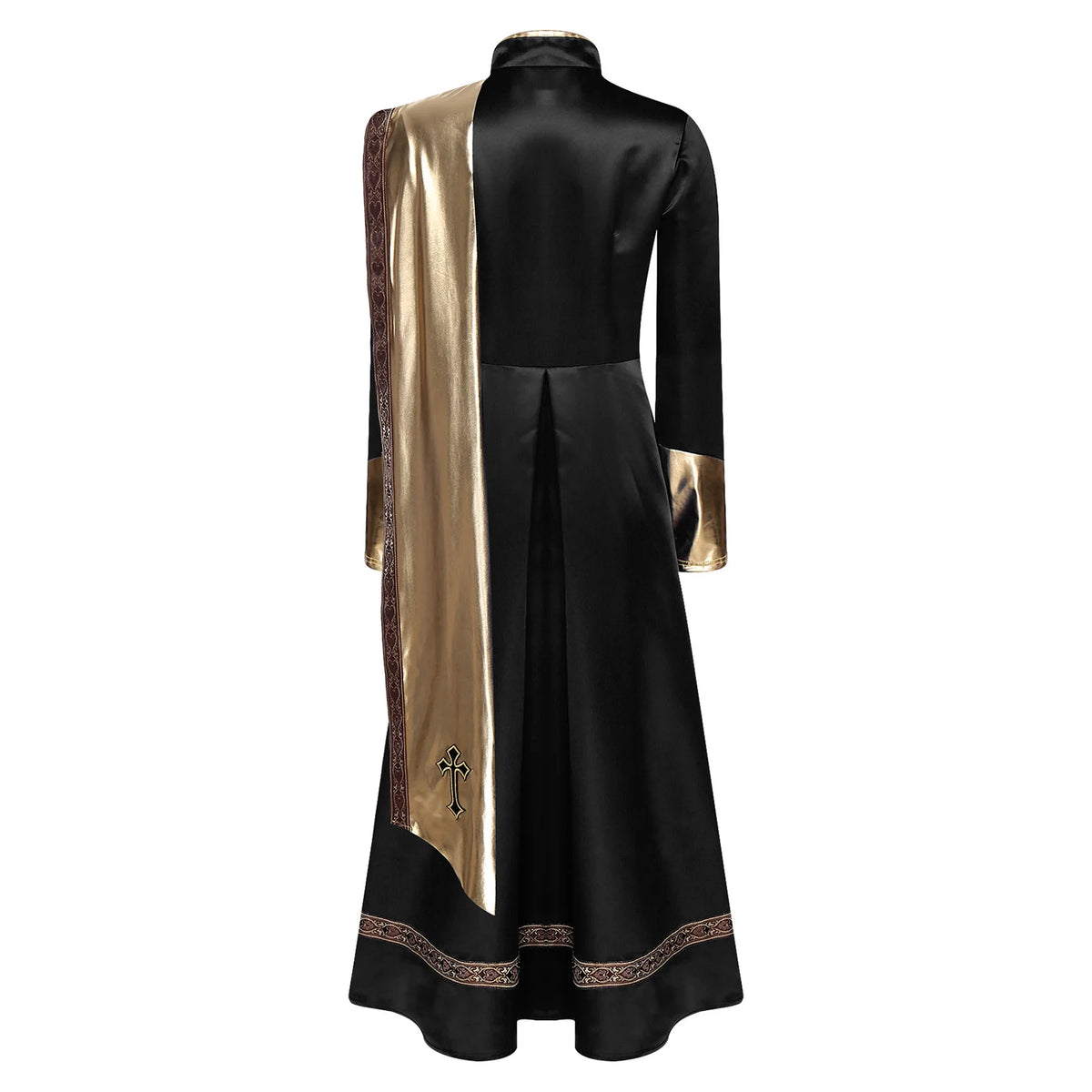Robe longue femme asymétrique – Détails brillants
