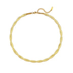 Bijoux dorés à chaîne torsadée – Collier, bracelet ou ensemble