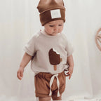 T-shirt bébé unisexe imprimé – Col rond et manches courtes