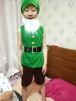 2025 Halloween Carnaval Cosplay vêtements noël Performance sept nains Costume pour enfants Costumes de noël pour enfants
