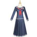 Adult Women Toko Fukawa Cosplay Costume Danganronpa JK Uniform with Glasses Halloween Carnival Dress Up Suit