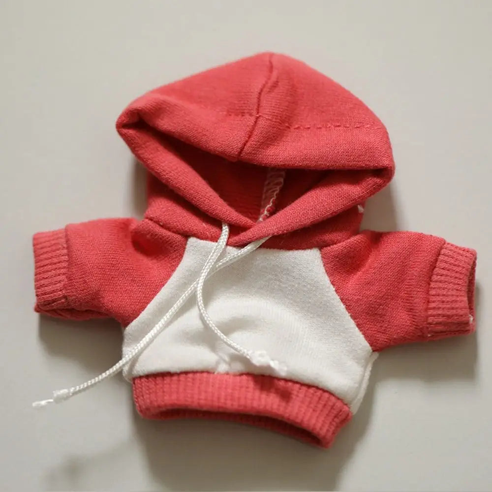Handmade Cute Hoodies For 10cm Cotton Dolls Casual Wear Sweatshirt Outfits Fashion Clothes Dolls Accessories Kids Toys Gifts
