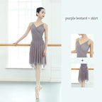 Ballet Skirt Adult Dress Classic Dance Costume Swimsuit for Dancing Camisole Mesh Leotard Leotards For Women