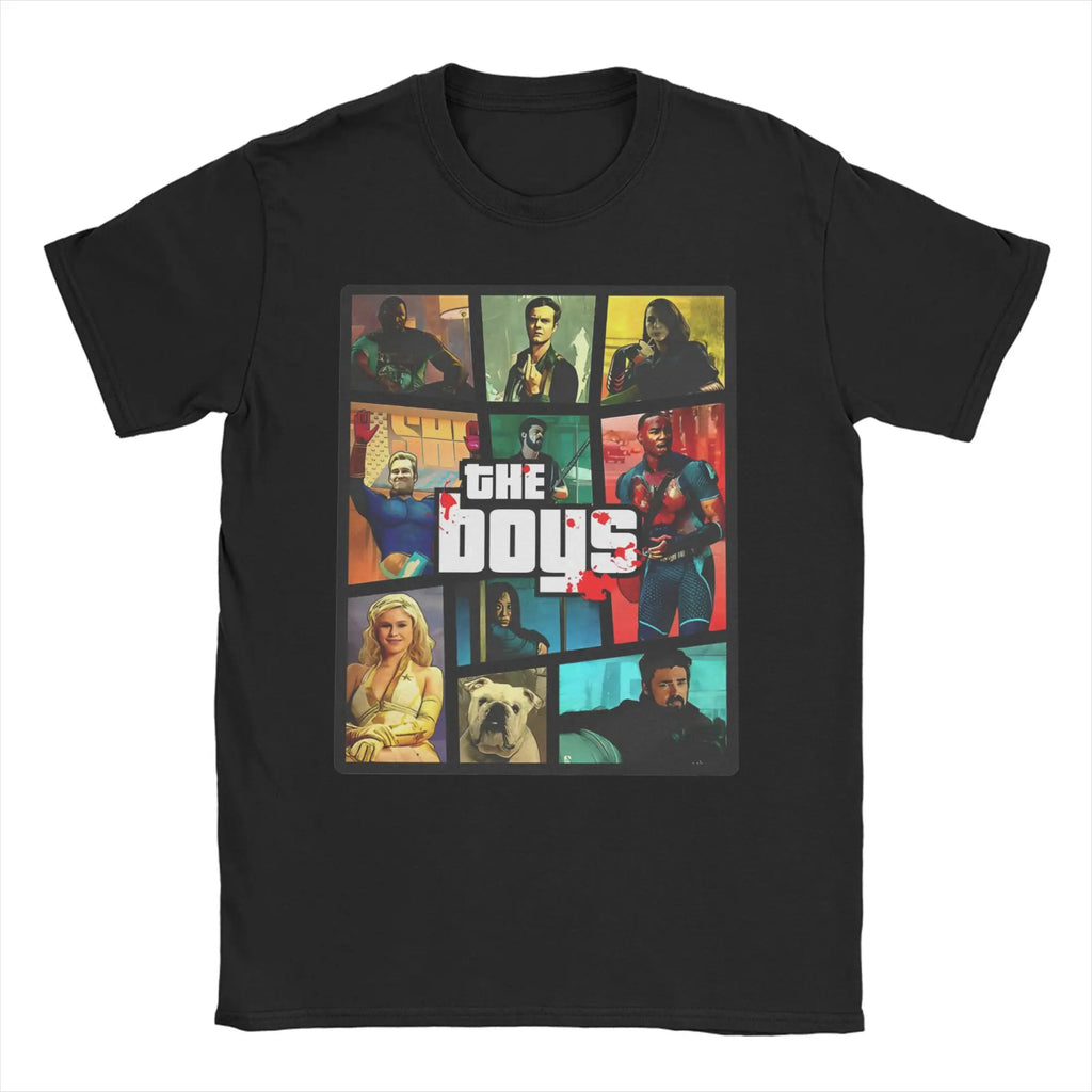 Vintage The Boys Homelander Saving America  T-Shirt for Men Crew Neck Cotton T Shirt  Short Sleeve Tee Shirt Gift Idea Clothes