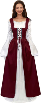 Women Medieval Dress Ren Faire Costume Renaissance Outfit  Dress
