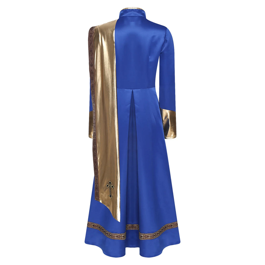 Robe longue femme asymétrique – Détails brillants