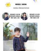 Manteau polaire enfant à capuche – Double épaisseur et fermeture éclair