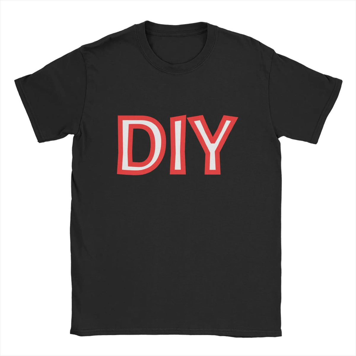 Men Women T-Shirts DIY Novelty Pure Cotton Tee Shirt Short Sleeve  T Shirts Round Collar Tops Plus Size Gift