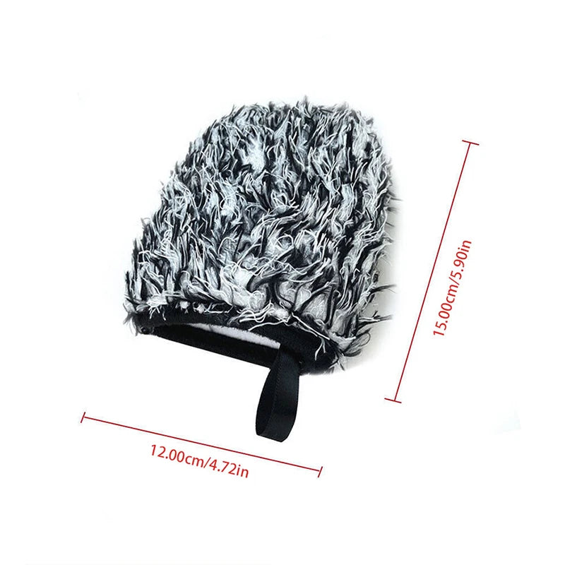 SEAMETAL Car Cleaning Brush Car Cleaning Wheel Brush Super Soft Car Detailing Pocket Mitt Brush Tool for Car Care Accessories