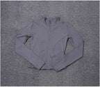 Veste zippée femme – Col montant et coupe ajustée