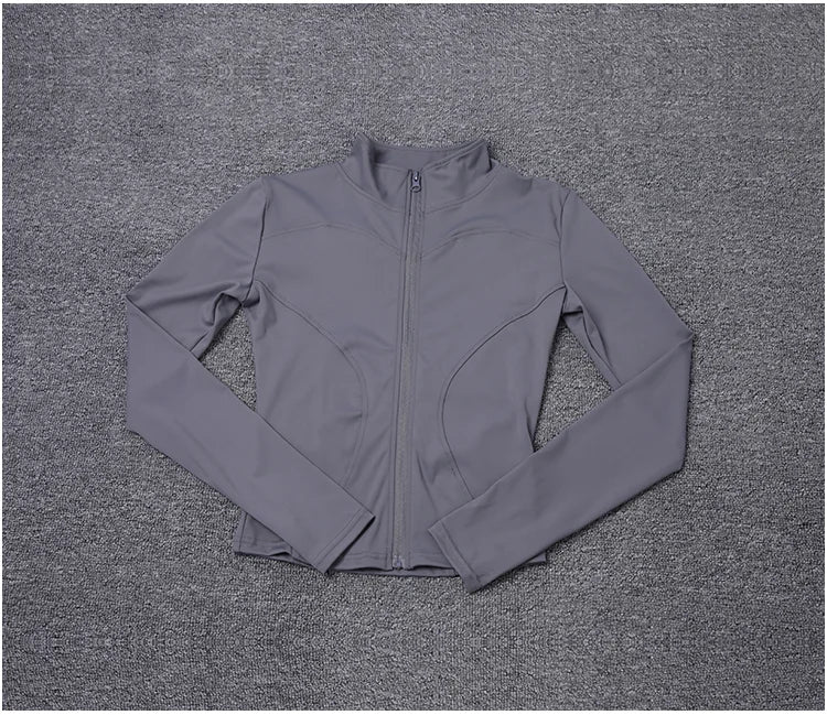 Veste zippée femme – Col montant et coupe ajustée