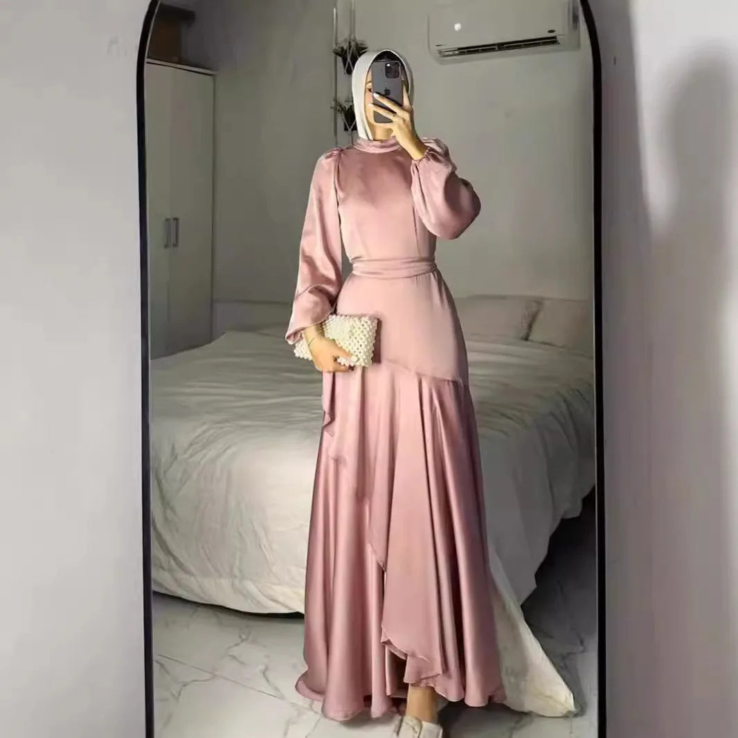 Robe longue femme type abaya – Coupe élégante