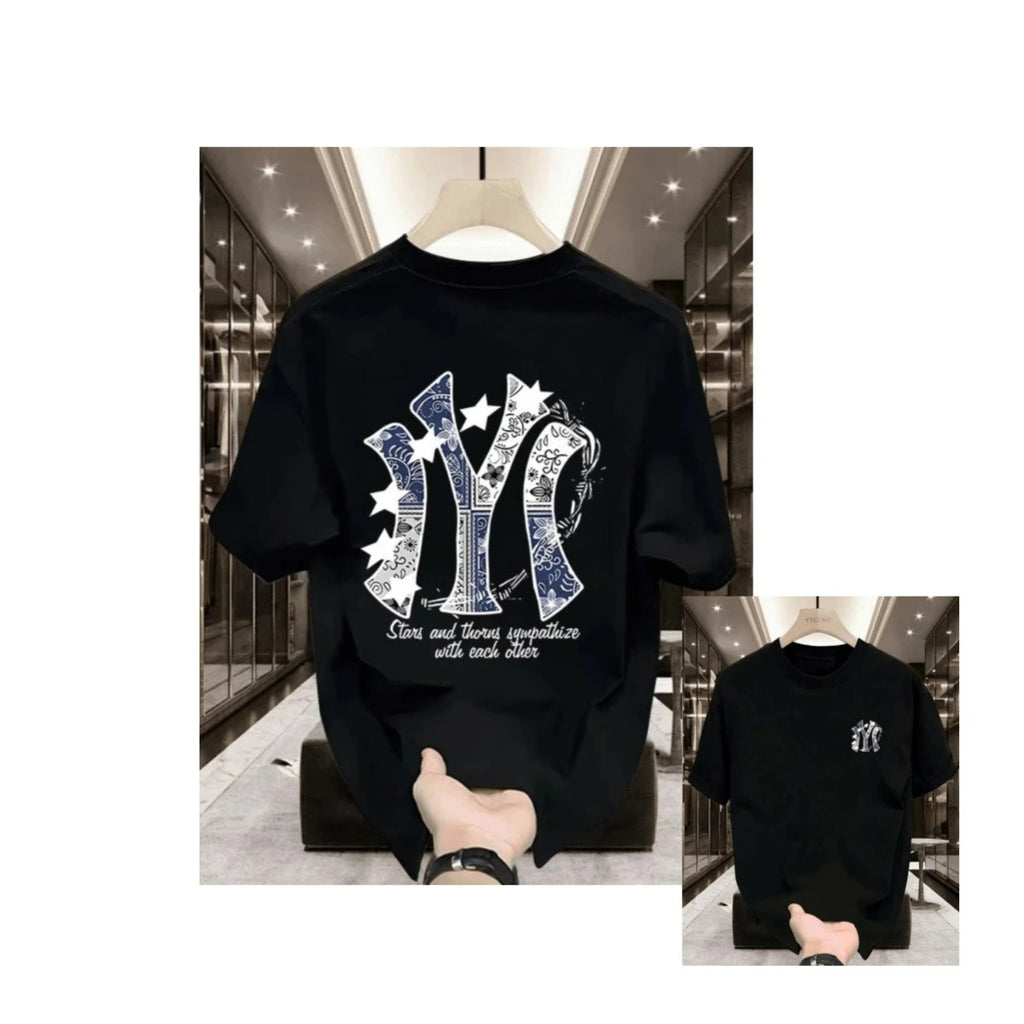 Street Trendy Brand Sports Logo Casual T-shirt Luxury Brand Men's and Women's Top