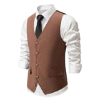 New Arrival Dress Vests For Men Slim Fit Mens Suit Vest Male Waistcoat Gilet Homme Casual Sleeveless Formal Business Jacket