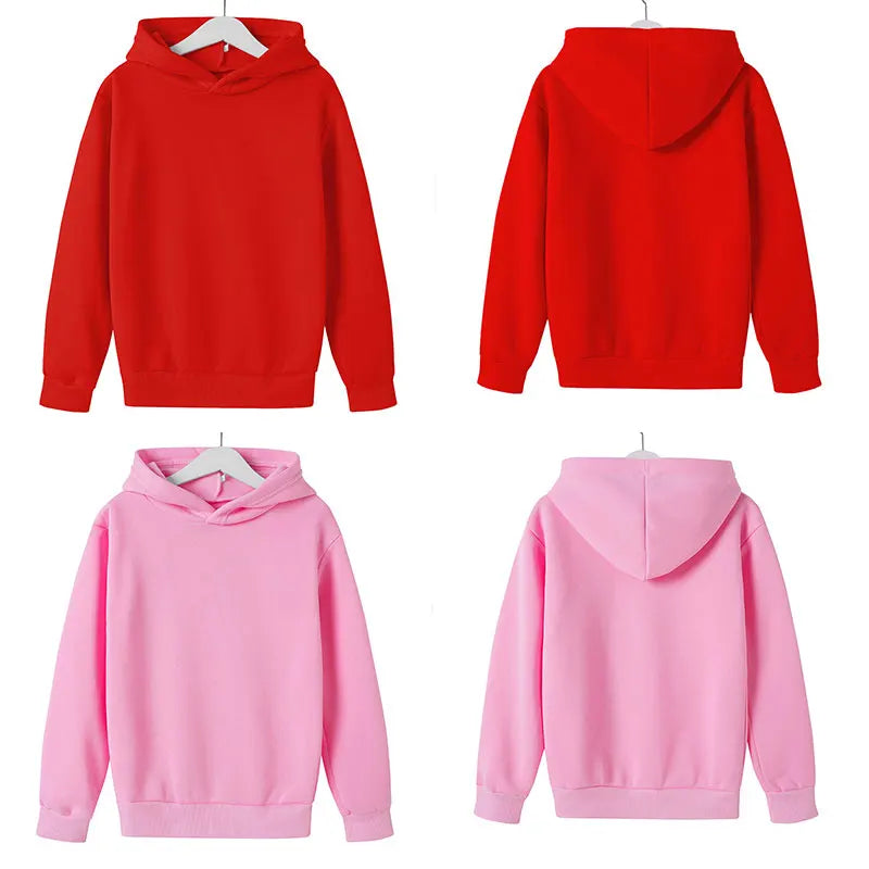 New Children's Sports Outfit Set-Hooded Jacket+long Pants with Cartoon Patterns Casual Loose Fit Suitable Boys Girls Aged3to13