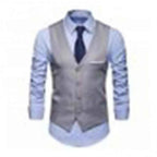 Dress Vests For Men Slim Fits Mens Suit Vest Male Waistcoat Gilet Homme Casual Sleeveless Formal Business Vest chaleco hombre