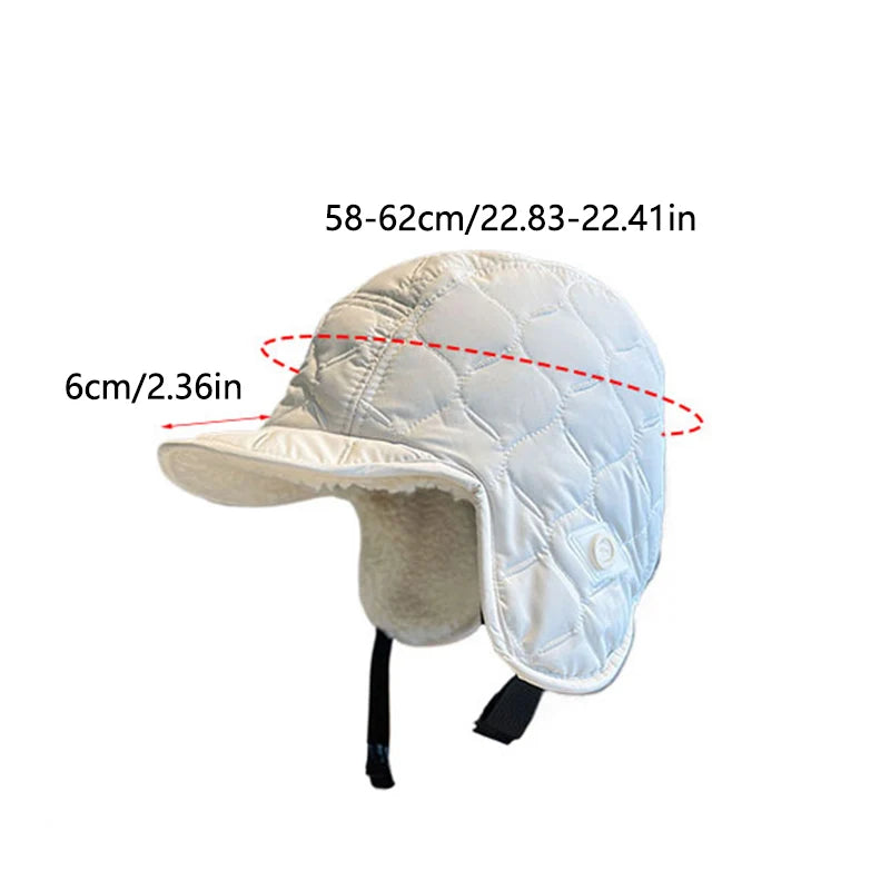 Winter Men Women Trapper Aviator Trooper Earflap Warm Waterproof Ski Down Hat Bomber Cap Ear Protectors Hats Reversible Wearable