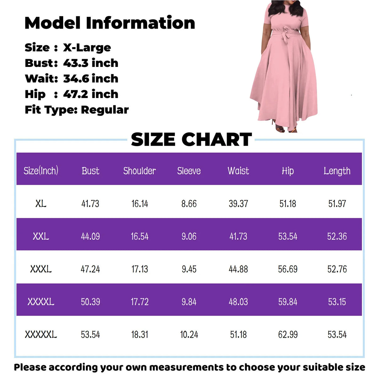 dress for women Casual Fashion Large Size sexy long dresses Solid Color Round Neck dress Short Sleeve Pocket Straps Swing elbise