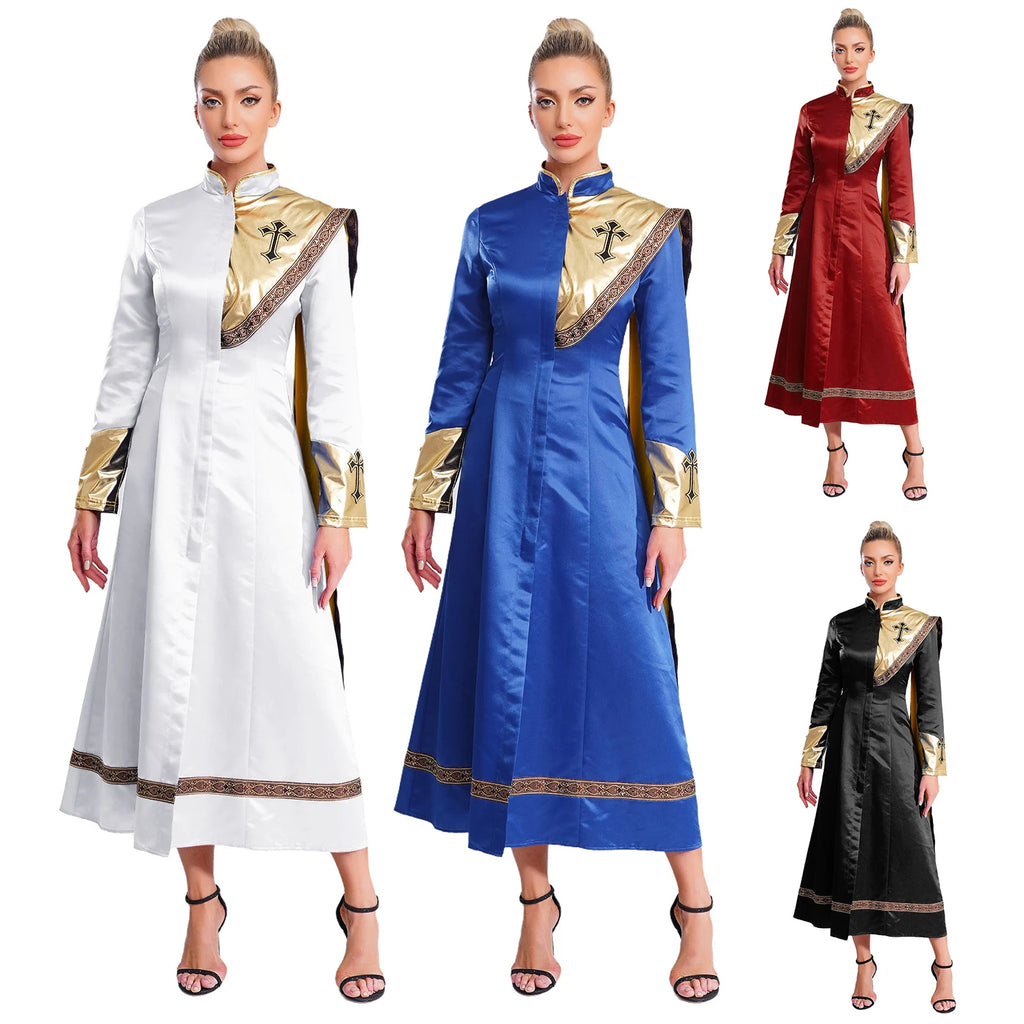 Robe longue femme asymétrique – Détails brillants