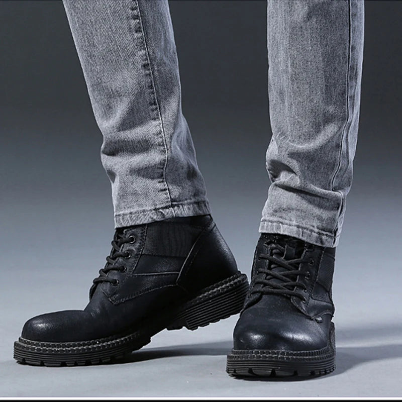 Jean gris slim homme – Denim stretch streetwear