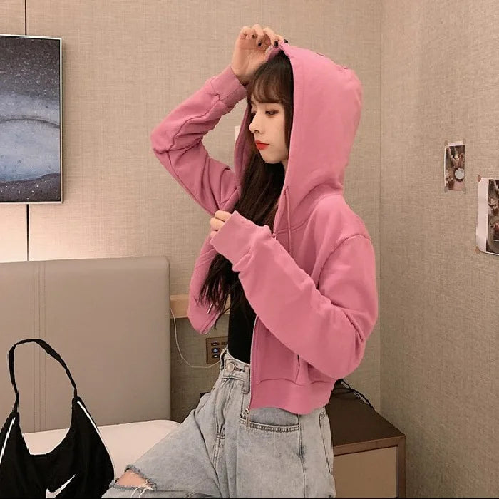 Hoodie femme uni – Coupe régulière et capuche
