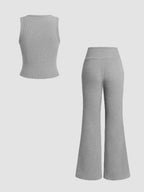 Ensemble Été Femme — Top Sans Manches & Pantalon Large