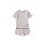 AP SS26 white denim collection children girls boys cotton jeans denim jumper skirts shirts family matching clothes - Astra Wear astrawear.ca