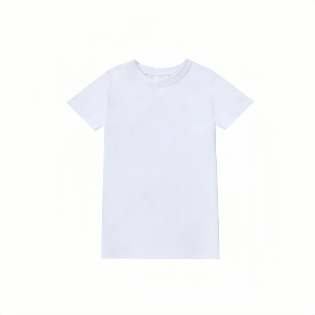 AP SS26 white denim collection children girls boys cotton jeans denim jumper skirts shirts family matching clothes - Astra Wear astrawear.ca