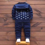 Baby Kids Denim Jacket Boys Coat Toddler Sport Clothes Suit Clothing - Astra Wear astrawear.ca