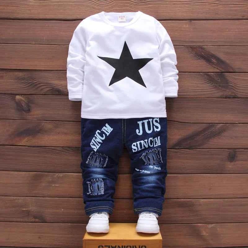 Baby Kids Denim Jacket Boys Coat Toddler Sport Clothes Suit Clothing - Astra Wear astrawear.ca