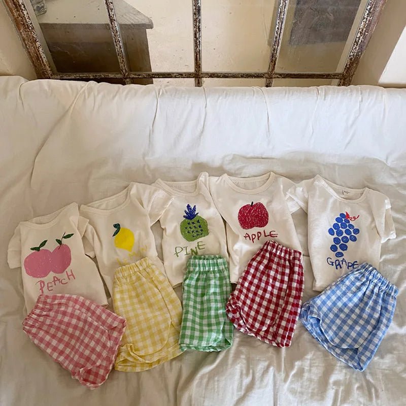 Baby Pajamas Sets Cotton Child Pajamas Toddler Summer Sleeveless Baby Nightwear Pyjamas Kids Cartoon Homewear Clothes - Astra Wear astrawear.ca