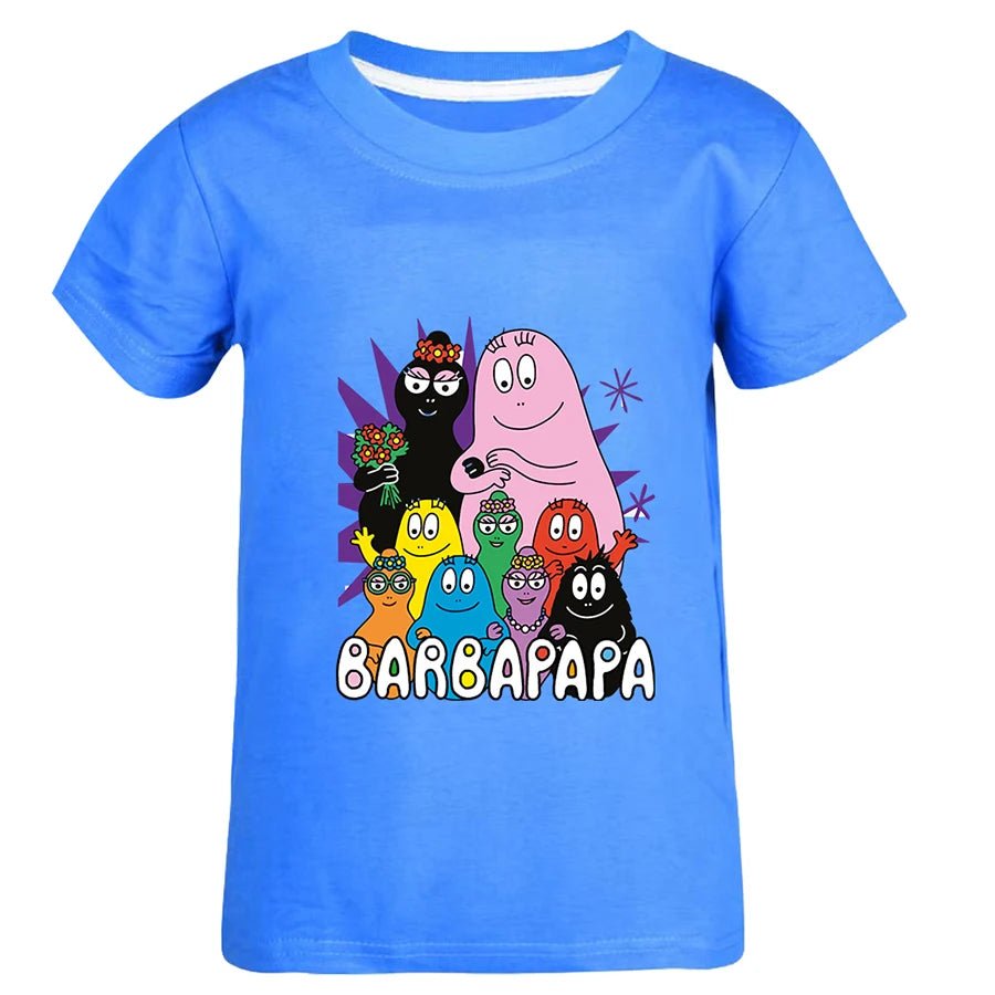 Barbapapa T-shirt for A Boy Two-piece Set for Children From 6 To 12 Years Old Summer Sale Toddler Girl Clothes Junior Girl Cloth - Astra Wear astrawear.ca
