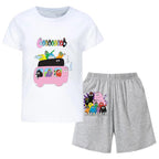 Barbapapa T-shirt for A Boy Two-piece Set for Children From 6 To 12 Years Old Summer Sale Toddler Girl Clothes Junior Girl Cloth - Astra Wear astrawear.ca