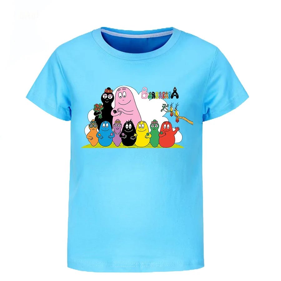 Barbapapa T-shirt for A Boy Two-piece Set for Children From 6 To 12 Years Old Summer Sale Toddler Girl Clothes Junior Girl Cloth - Astra Wear astrawear.ca