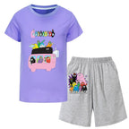 Barbapapa T-shirt for A Boy Two-piece Set for Children From 6 To 12 Years Old Summer Sale Toddler Girl Clothes Junior Girl Cloth - Astra Wear astrawear.ca