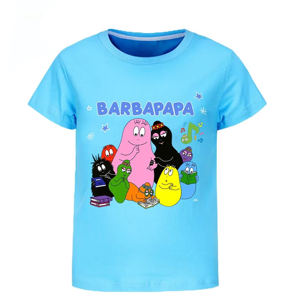 Barbapapa T-shirt for A Boy Two-piece Set for Children From 6 To 12 Years Old Summer Sale Toddler Girl Clothes Junior Girl Cloth - Astra Wear astrawear.ca
