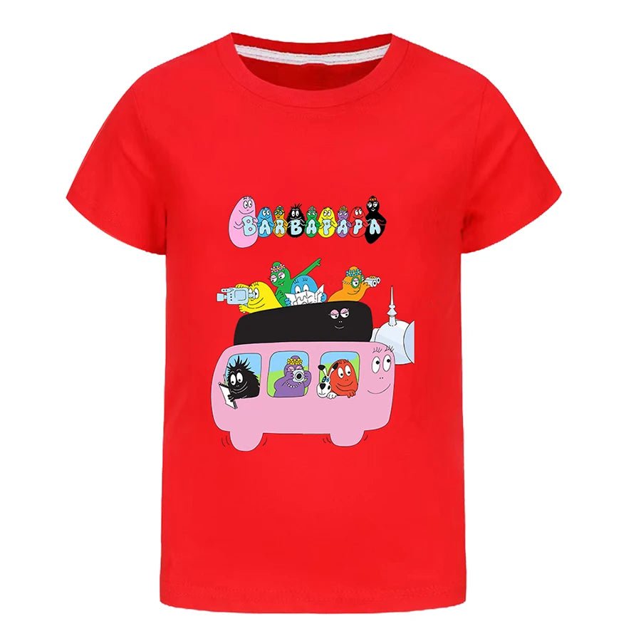 Barbapapa T-shirt for A Boy Two-piece Set for Children From 6 To 12 Years Old Summer Sale Toddler Girl Clothes Junior Girl Cloth - Astra Wear astrawear.ca