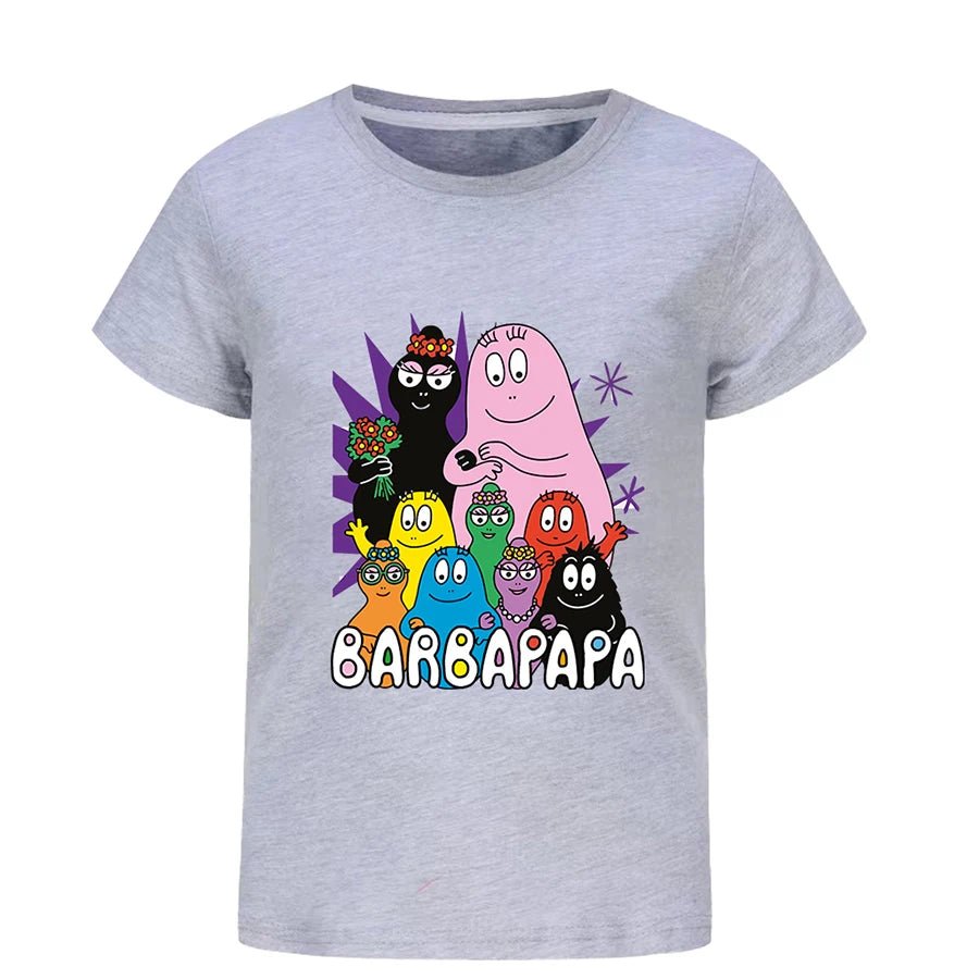 Barbapapa T-shirt for A Boy Two-piece Set for Children From 6 To 12 Years Old Summer Sale Toddler Girl Clothes Junior Girl Cloth - Astra Wear astrawear.ca